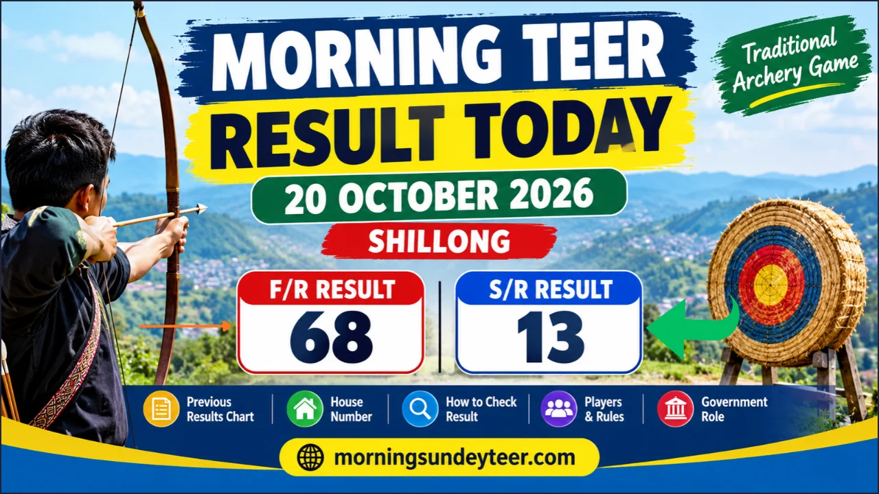 Morning Teer Result Today 20 October 2026 Shillong Full Update